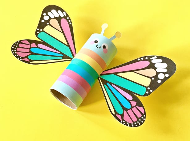 Tube Butterfly Craft
